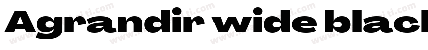 Agrandir wide black字体转换